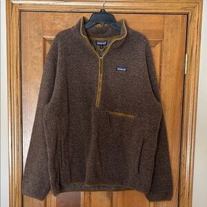 Patagonia Men's Zip-Up Sweater in Rich Brown